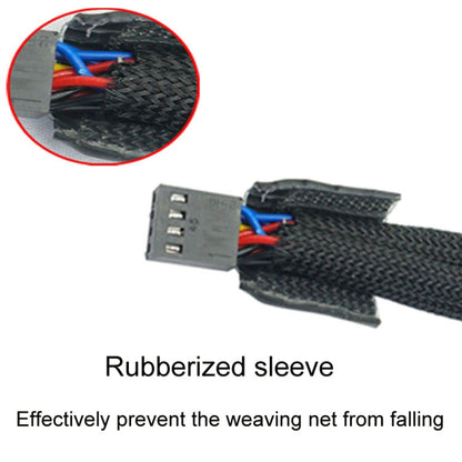 Computer PWM Temperature Control Cooling Fan Extension Cable Chassis HUB Connector, 0.27m