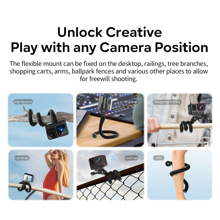 aMagisn AM10 Flexible Stand Octopus Sports Camera Cycling Vlog Accessories