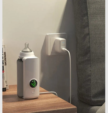 18W 6000mAh Baby Bottle Warmer With Digital Display 6 Levels Temperature Adjustment, NNQ-2