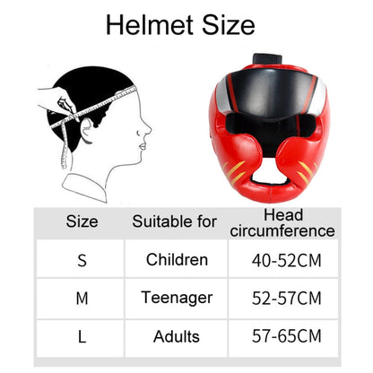 Sparring Boxing Helmet Thai Combat Competition Heads Protection Cover, S, M, L