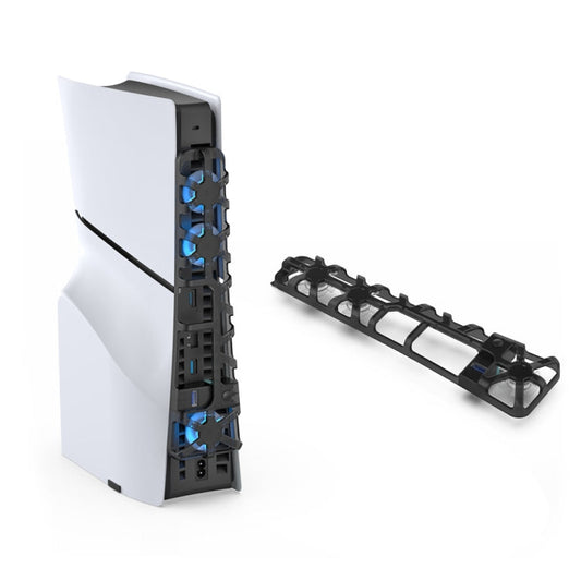 For PS5 Slim DOBE TP5-3538 Host Rear Blu-ray Fan Thermal Cooling Fan, DOBE TP5-3538 (White), DOBE TP5-3538 (Black)