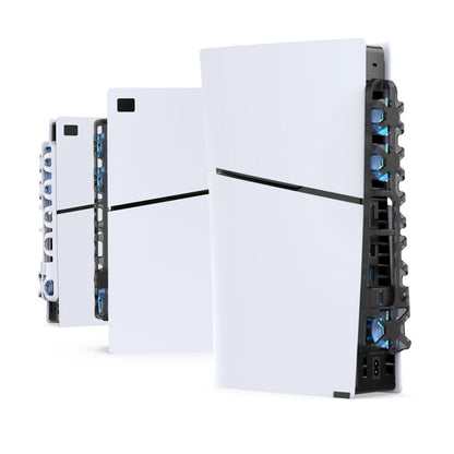 For PS5 Slim DOBE TP5-3538 Host Rear Blu-ray Fan Thermal Cooling Fan, DOBE TP5-3538 (White), DOBE TP5-3538 (Black)