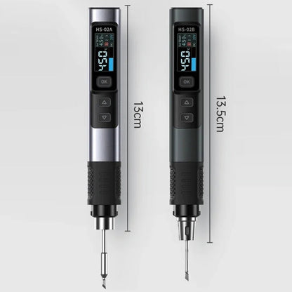 FNIRSI Portable Constant Temperature Soldering Iron Set, HS-02A Standard-B Round Tip, HS-02A Standard 6 Head, HS-02B Standard K, HS-02B Standard 3 Head