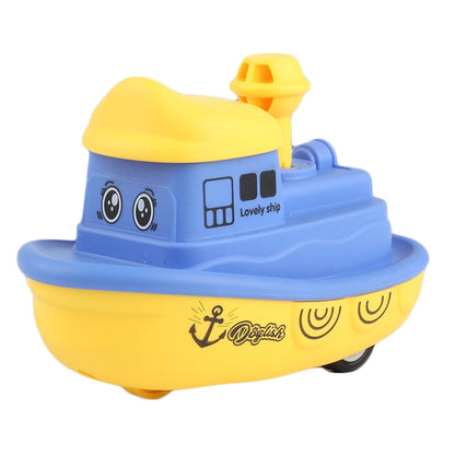 Children Toy Press Cartoon Inertia Car Baby Educational Toy Car Gift, Aircraft Purple, Aircraft Yellow, Aircraft Orange, Ship Purple, Ship Yellow, Ship Orange