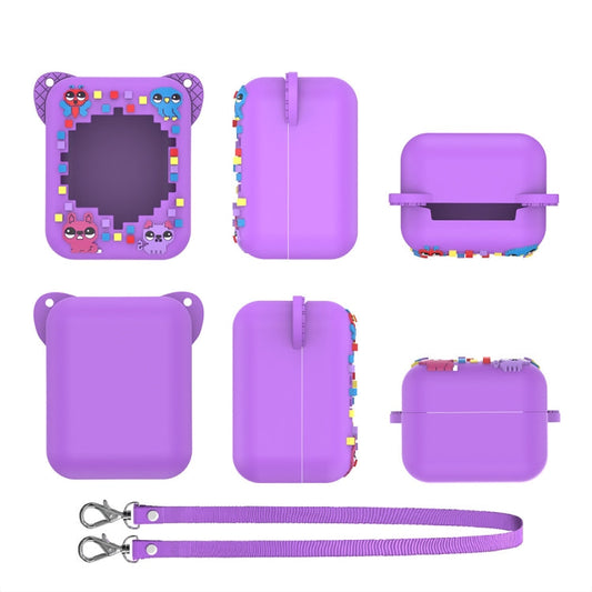 For Bitzee Electronic Pet Machine Silicone Protective Case, Blue, Light Purple, Pink, Mint Green