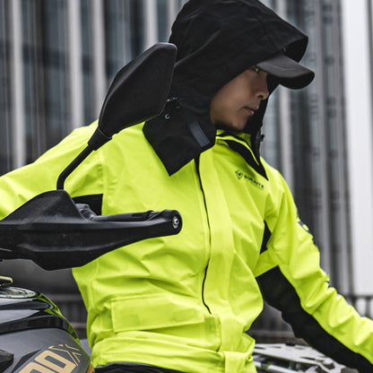 SULAITE Outdoor Motorcycle Riding Full Body Split Raincoat Suit, L, XL, XXL, XXXL, M