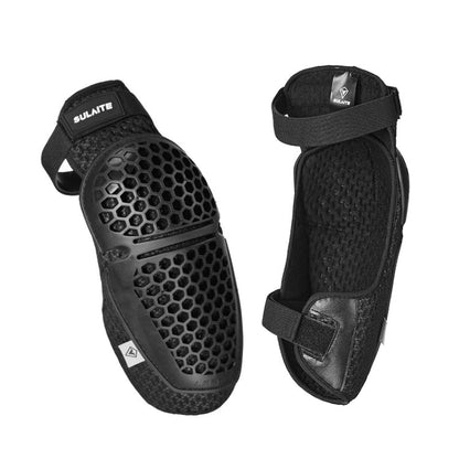SULAITE Cycling Honeycomb Breathable Heat Dissipation Motorcycle Adjustable Protective Gear, 2pcs /Set Knee Pads, 2pcs /Set Elbow Pads, 4pcs /Set Knee Elbow Pads