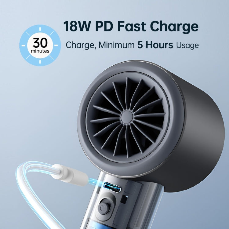 JisuLife FA53 Pro 1 High-speed Powerful Cooling Handheld Small Fan Mini Portable USB Rechargeable Desktop Fan