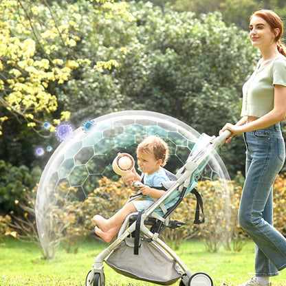 JisuLife Stroller Fan Life2S High Speed Energy Saving Stroller Mini Fan Octopus Bladeless Swingable Head Air Purifying Fan, Life2S