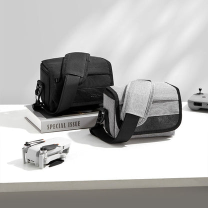 For DJI Mini 4 Pro Baona BN-H016 Portable Waterproof Crossbody Drones Storage Bag, Grey, Black