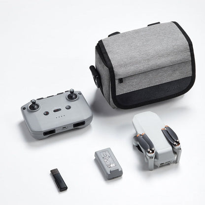 For DJI Mini 4 Pro Baona BN-H016 Portable Waterproof Crossbody Drones Storage Bag, Grey, Black