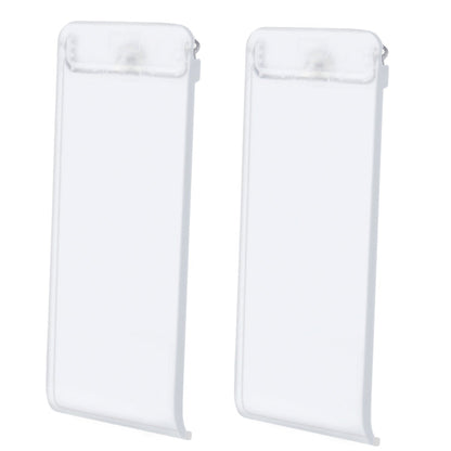 For Nintendo Switch Console 2pcs Replacement Kickstand Back Shell Holder, Transparent White, Black, White, Red, Blue