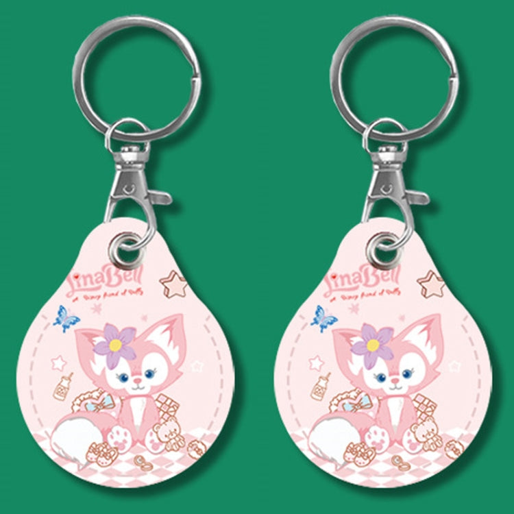 2pcs Cute Sensor Access Door Card Cover Keychain Elevator Water Drops Round Key Holder, Crocodile Bara, Lina Belle, Congratulations, Bow Tie Bear, English Winnie the Pooh, English Lotso, Melody, Cute Cinnamoroll, White Mickey Head, Muffled Pooh Bear   ...