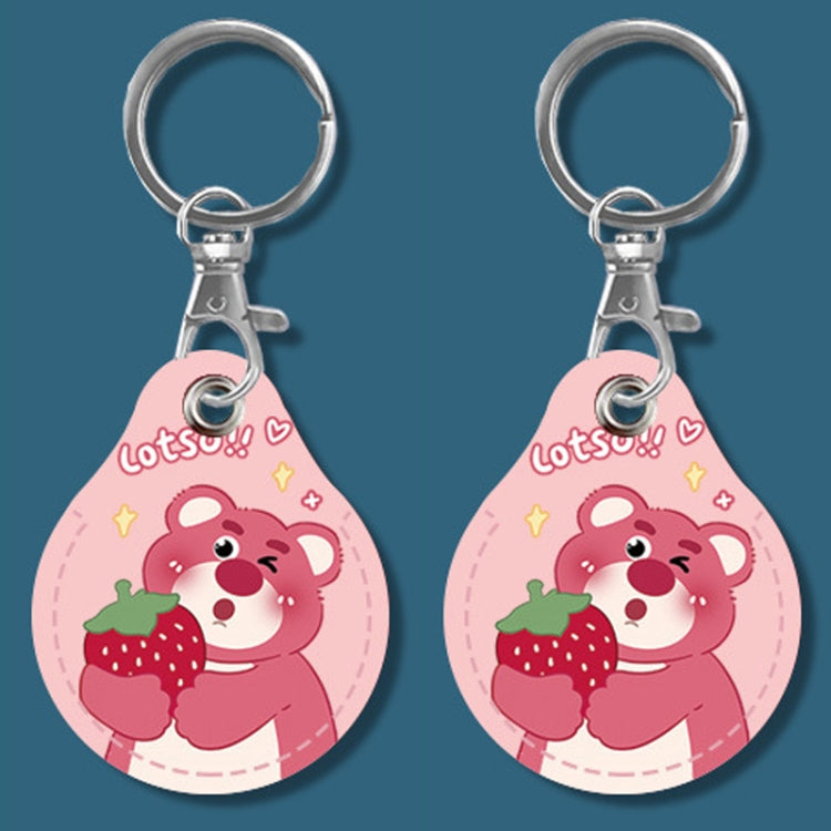 2pcs Cute Sensor Access Door Card Cover Keychain Elevator Water Drops Round Key Holder, Crocodile Bara, Lina Belle, Congratulations, Bow Tie Bear, English Winnie the Pooh, English Lotso, Melody, Cute Cinnamoroll, White Mickey Head, Muffled Pooh Bear   ...