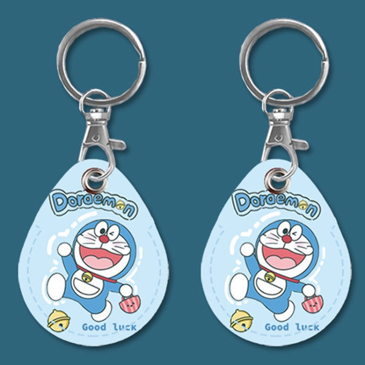 2pcs Cute Sensor Access Door Card Cover Keychain Elevator Water Drops Round Key Holder, Crocodile Bara, Lina Belle, Congratulations, Bow Tie Bear, English Winnie the Pooh, English Lotso, Melody, Cute Cinnamoroll, White Mickey Head, Muffled Pooh Bear   ...