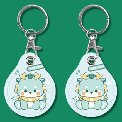 2pcs Cute Sensor Access Door Card Cover Keychain Elevator Water Drops Round Key Holder, Crocodile Bara, Lina Belle, Congratulations, Bow Tie Bear, English Winnie the Pooh, English Lotso, Melody, Cute Cinnamoroll, White Mickey Head, Muffled Pooh Bear   ...