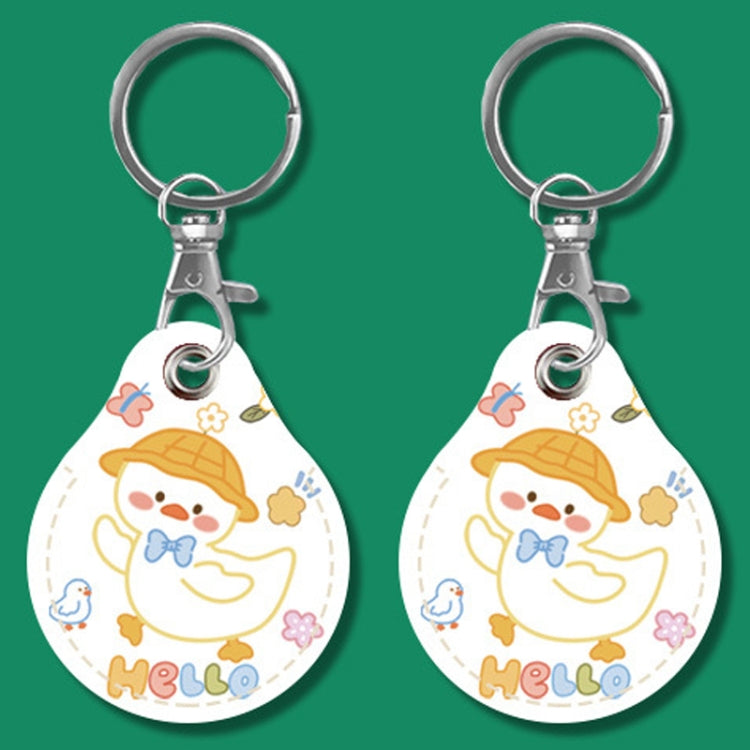 2pcs Cute Sensor Access Door Card Cover Keychain Elevator Water Drops Round Key Holder, Crocodile Bara, Lina Belle, Congratulations, Bow Tie Bear, English Winnie the Pooh, English Lotso, Melody, Cute Cinnamoroll, White Mickey Head, Muffled Pooh Bear   ...