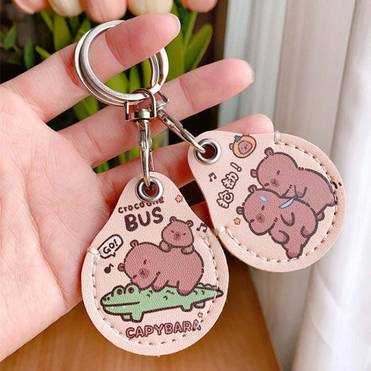 2pcs Cute Sensor Access Door Card Cover Keychain Elevator Water Drops Round Key Holder, Crocodile Bara, Lina Belle, Congratulations, Bow Tie Bear, English Winnie the Pooh, English Lotso, Melody, Cute Cinnamoroll, White Mickey Head, Muffled Pooh Bear   ...