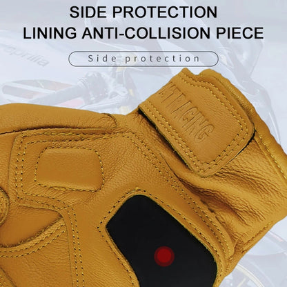 GHOST RACING Motorcycle Riding Anti-fall Warm Breathable Full-finger Gloves, M, L, XL, XXL