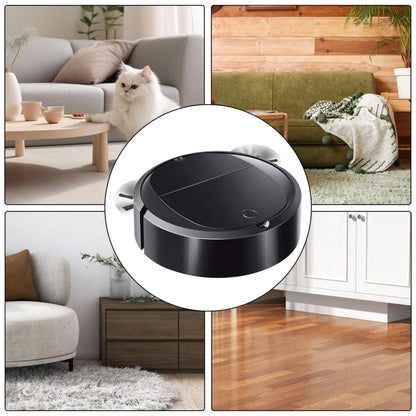 Intelligent Sweeper Robot Home Automatic 3 In 1 Integrated Cleaning Machine Vacuum Cleaner, Rechargeable White