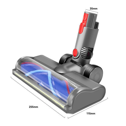Soft Velvet Suction Head With Full Range Dust Display Light, For Dyson V7 V8 V10 V11 V15, For Dyson V6, For Dyson V12 Slim / V10 Slim