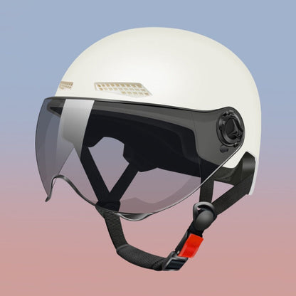Electric Vehicle Helmet Lightweight Sun Protection Helmet, Black Transparent, White Transparent, Khaki Transparent, Pink Transparent, Gray Transparent, Black Brown, White Brown, Khaki Brown, Pink Brown, Gray Brown
