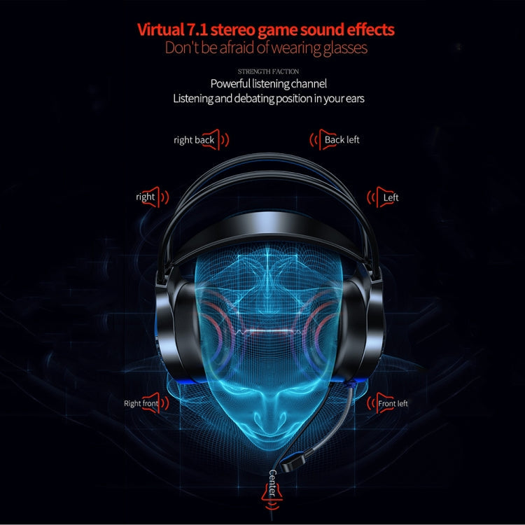 YINDIAO Q7 Colorful Light Computer Wired Headset USB Gaming Headset, Dual 3.5mm + USB Black, Dual 3.5mm + USB White, Dual 3.5mm + USB Pink, USB7.1 Sound Card White, USB7.1 Sound Card Pink