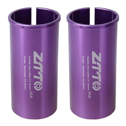 2pcs ZTTO Bicycle Seat Post Conversion Sleeve Reducer Cover, 28.6-31.8mm 014, 30.9-36mm 015, 31.6-33.9mm 016, 22.2-25.4mm 017, 33.9-34.9mm 018, 25.4-28.6mm 002