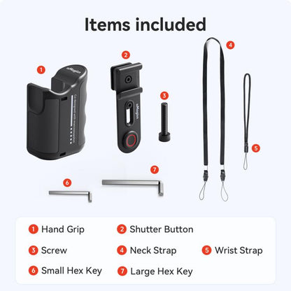 aMagisn Xplorer Grip Kit Street Vlogging Handle For Insta360, DJI Action, and GoPro Hero Series Action Cameras, For Insta360, DJI Action, and GoPro