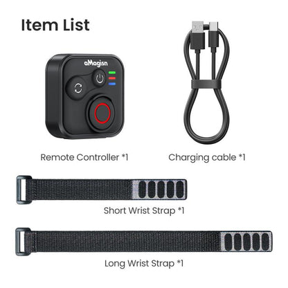 aMagisn Wireless Bluetooth Remote Control for Insta360, GoPro Hero Cameras & Smartphones - 50m Long Range, AM22