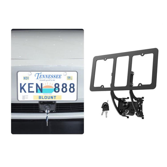 For Tesla Model 3/Y American Standard Anti-Theft Vertical License Plate Frame With Lock