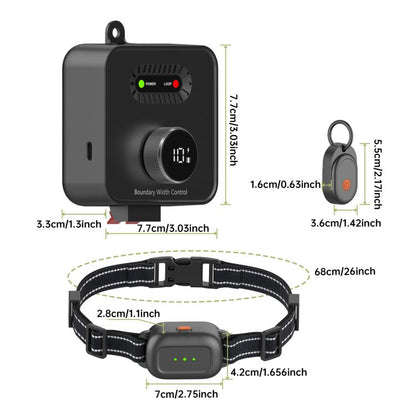 F600 Outdoor Pet Wired Electric Dog Fence 10-Level Precision Boundary Control, F600