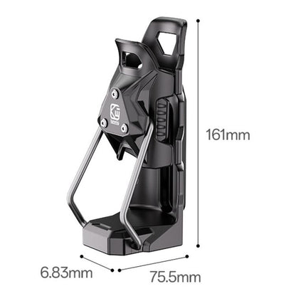 Adaptive Anti-Slip Water Bottle Holder For Motorcycles & Bicycles 360-Degree Rotating Anti-Theft Cup Holder, Kewig SHJ-6