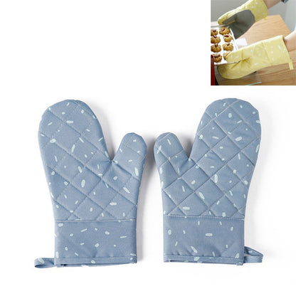Kitchen Microwave Oven Thickened Silicone Heat-resistant Baking Special Insulation and Anti-scalding Gloves