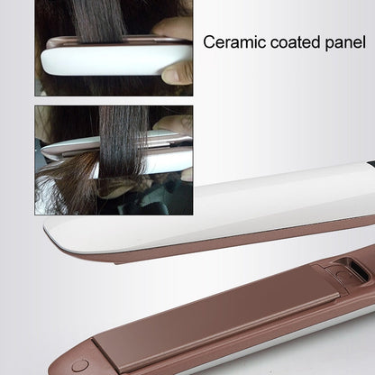 Hair Straightener Iron LED Display Ceramic Coating Plate Ionic Curling Iron, EU
