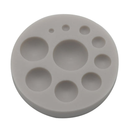 Round Silicone Fondant Cake Mold DIY Baking Decoration Chocolate Tool, Round Silicone(Grey), Round Silicone(Pink)