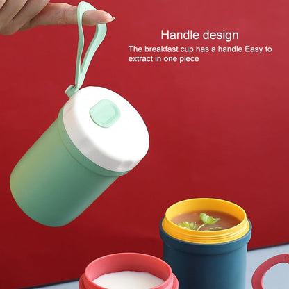 Creative Plastic Breakfast Drink Porridge Soup Anti-scald Microwave Oven Soup Cup
