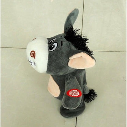 Electronic Pet Interactive Toy Smart Walking Talking Small Donkey Children Birthday Gift, Small Donkey