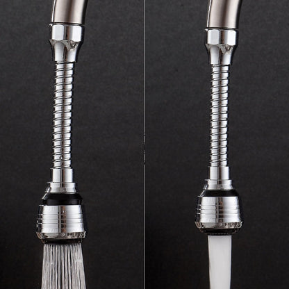 360 Degree Rotate Kitchen Accessories Long Water Bubbler Filter Water Saving Aerator Nozzle Tap, Long Water Bubbler Filter