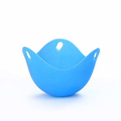 Silicone Egg Cooker Egg Bracket Kitchen Tools Pancake Cookware Bakeware Steam Eggs Plate Tray, Red, 4 pieces of steamed egg