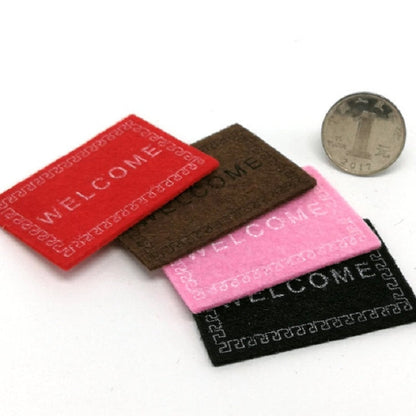 Handmade Simulation Doll House Accessories Welcome Pad Floor Mat Model