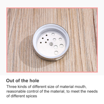 Stainless Steel Lid Glass Seasoning Jar Kitchen Supplies, Transparent