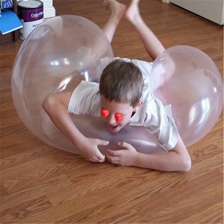Bubble Ball TPR Blowing Balloon Racket Ball Toy, Small, Middle, Large, Extra Large