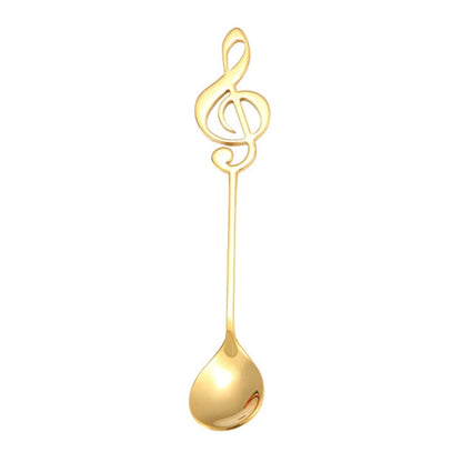 Creative Musical Note Spoon Coffee Stirring Scoop Stainless Steel Titanium Music Bar Spoon Gift Spoon