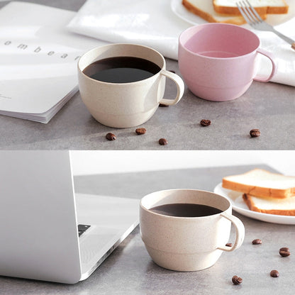 Wheat Straw Coffee Cup Tea Milk Breakfast Cups