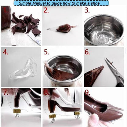 3D Chocolate Mold Fondant Cake Ladies High Heel Mold