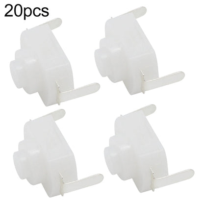 20 PCS YT-1208-YD LED Flashlight Button Switch, Bent Feet, Straight Feet
