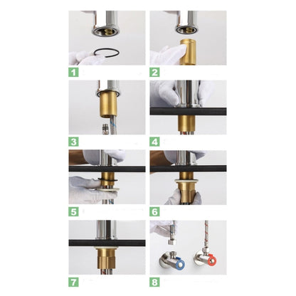 Copper Hand Basin Hot Cold Water Faucet, Copper Hand Basin Hot Cold Water Faucet