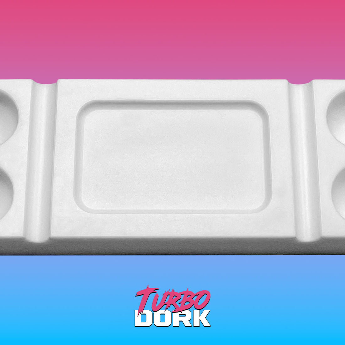 Turbo Dork: Large White Non-Stick Silicone Dry Palette