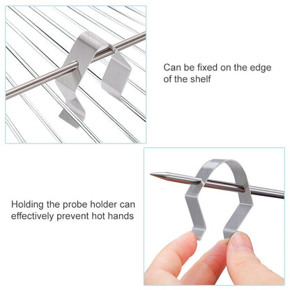 10 PCS Home Kitchen BBQ Grill Probe Holder, Specification: Single Hole Probe Holder, Single Hole